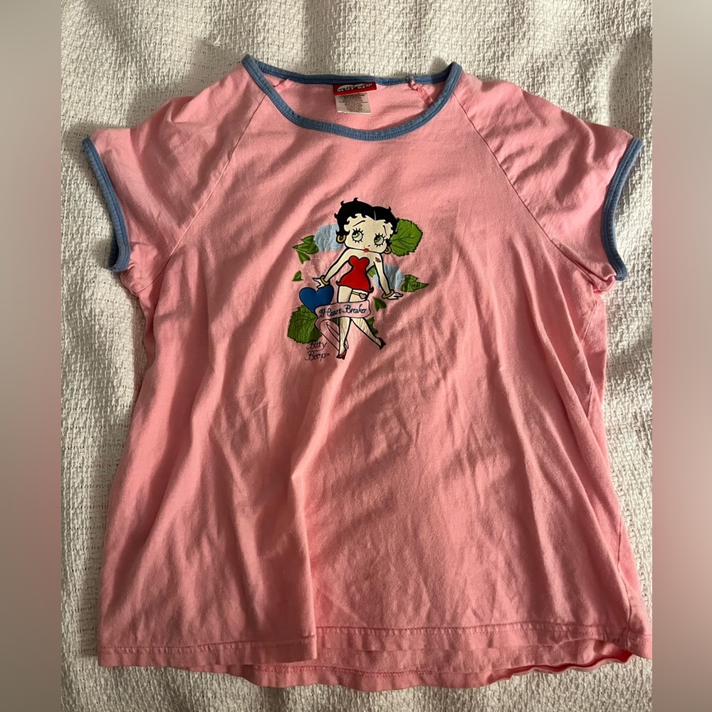 baby pink Betty Boop tee